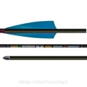 40x strzała Carbon EDGE tradycyjna - lotka pióra naturalne (shield 4) - spine 400 bez nocka z owijką