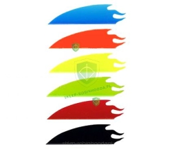 Lotka Flex-Fletch gumowa FLAME 2.0" kolor FLEX-FLETCH