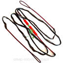 Cięciwa do łuku tradycyjnego - czarna Dacron B50 68" 16Nitek - 68cali dakron 16nitek czarna z osłoną Flex Finger Guard 