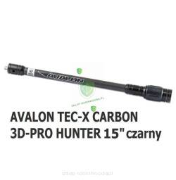 stabilizator Avalon TEC-X Carbon 3D PRO Hunter 15" myśliwski (czarny)