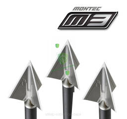 Grot G5 MONTEC M3 myśliwski broadhead - 100gr stalowy stały
