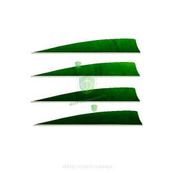 Lotka pióro 5.5" Shield TRUEFLIGHT zielona - lotka naturalna pierzasta