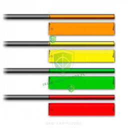 Oklejki strzał - SOCX Edge FLUOR 5.5mm wrapy