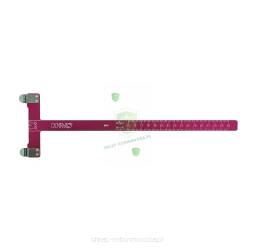 Miarka cięciwy miarka łucznicza WNS Winners miarka do łuku aluminiowa (czerwona)