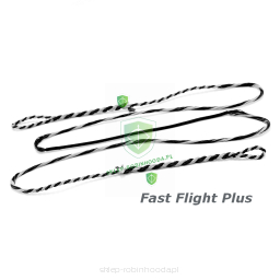 Cięciwa tradycyjna flamandzka Fast Flight Plus 58" 60" 62" 64" Flemish FF+ (czarno-biała)