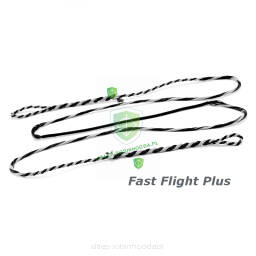 Cięciwa tradycyjna flamandzka Fast Flight Plus 56" 58" 60" 62" 64" 66" 68"  Flemish FF+ (czarno-biała)