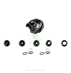 Zestaw Baza Avalon TEC ONE celownik Peep sight ze szkłem 45* / 37* Kit (baza z daszkiem +5 wkładów peep +2 szkła)