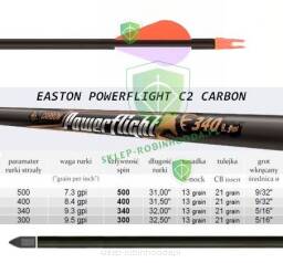 Strzała POWERFLIGHT Carbon 400 lotka XPV 2