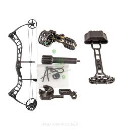 Zestaw RTS Łuk bloczkowy PSE STINGER ATK AS RTS 70# (czarny)