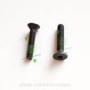 Śruba calowa do montażu celownika w majdanie łuku - śruba stożkowa długa 24mm 8-32" - czarna - 1szt