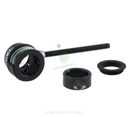 Lipko RECURVE SCOPE CURVE RX DRILLED LENS PRO 14MM / .029" GREEN FIBER F\IRE RING / RHEOSTAT BLACK Rheostat Pin 0.029" (zielony)
