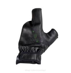 Rękawica łucznicza na rękę łuku Bow Glove - Buck Trail Hand Glove Leather (czarna) XS - S - M - L - XL