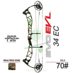 Łuk bloczkowy PSE EVO EVL 34 EC - 338fps - myśliwski siła 70# kolor (Realtree Edge)