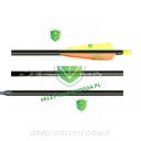 Zestaw Strzały EASTON alu XX75 Gamegetter czarne Lotki Shield 4 pióro