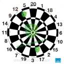 Tarcza Papierowa DART JVD 60cm do darta łucznicza jak FITA wzmacniana nitkami