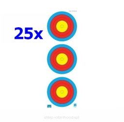 25x Tarcza papierowa 3x20cm bloczkowa 18m hala